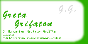 greta grifaton business card